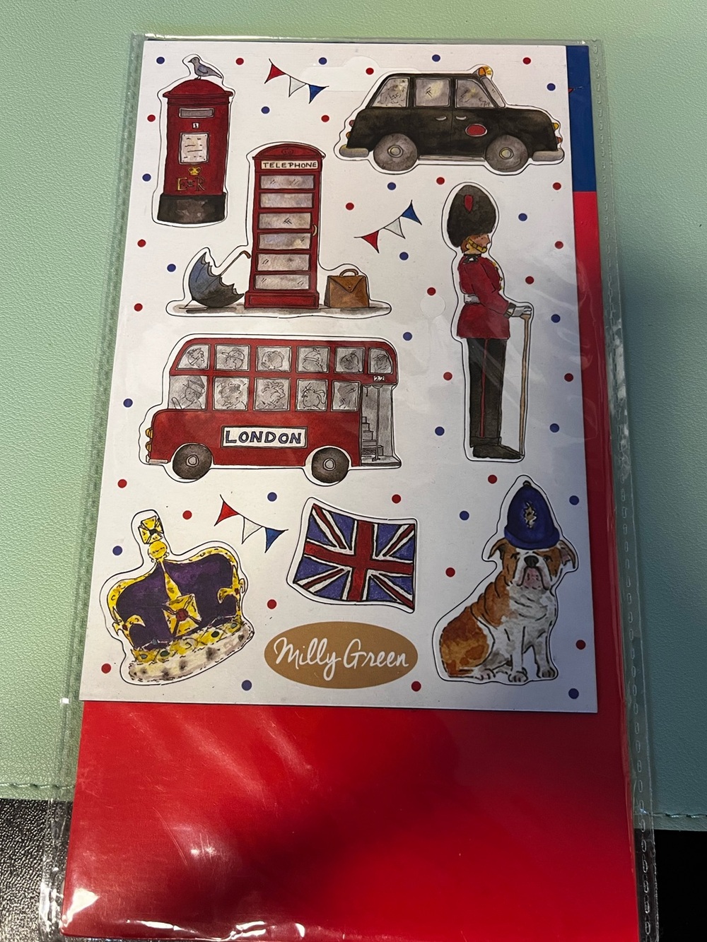Milly Green London themed magnets.